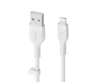 BELKIN USB-A - Lightning Silicone 1m White CAA008BT1MWH - 731849 - zdjęcie 3